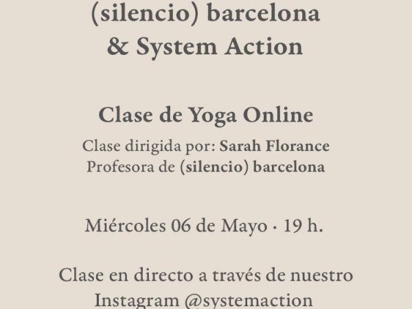 (silencio) barcelona & System&nbsp;Action